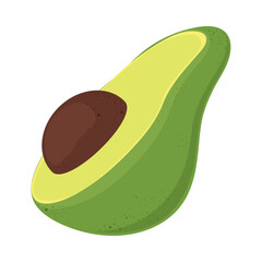 half avocado icon