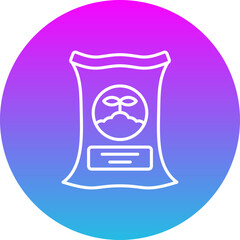 Fertilizer Gradient Circle Line Inverted Icon