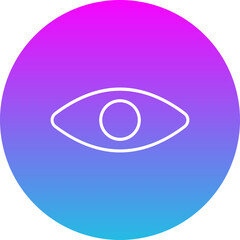 Show Gradient Circle Line Inverted Icon