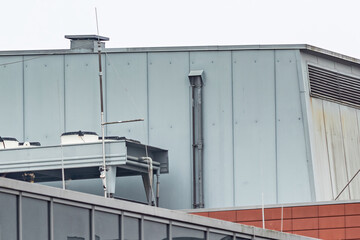 conditioner on a roof in the sun