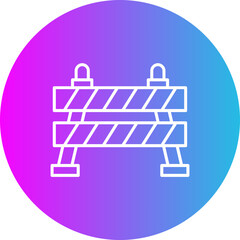 Barrier Gradient Circle Line Inverted Icon