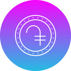 Obraz premium Dram Gradient Circle Line Inverted Icon
