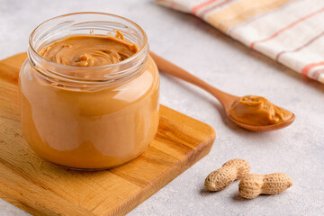 Peanut paste in an jar