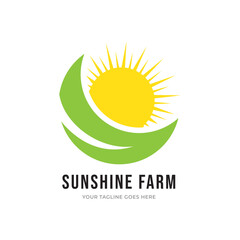 Sunshine family farm - logo design.