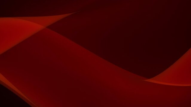 3D animation - Dark red abstract background of a smooth wavy shape with looped motion