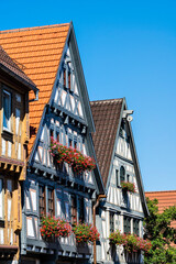 Obraz premium Facherkhäuser in der Altstadt von Besigheim