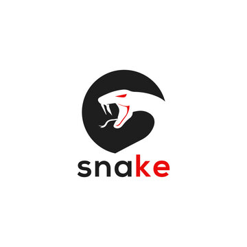 snake logo design vector templet, 
