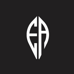 EA letter logo creative design with vector graphic, Abc simple and modern logo design.