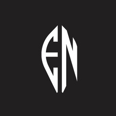 EN Logo. Letter design vector