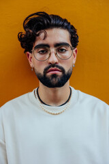 Close up portrait of handsome man