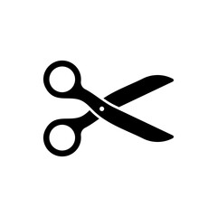 barber scissors silhouette for beauty salon