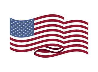 waving United States flag