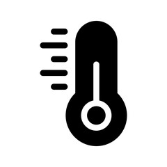 Thermometer icon. thermometer sign in trendy flat design. vector illustration
