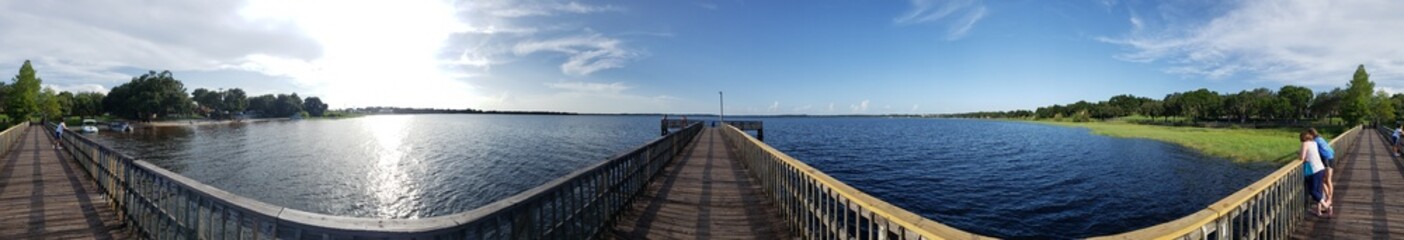 View of Lake Minneola during a summer day, Clermont, Florida