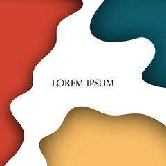 Vector abstract background with vintage colored paper punches for use as a background or for presentations in various publications, etc.