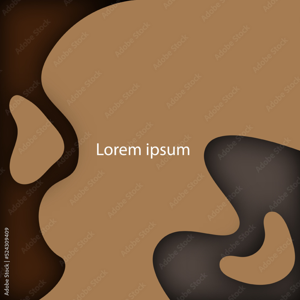 Poster paper cut abstract background vector used as background or presentation in various publications etc.