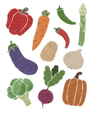 set of vegetables, vegetables illustration