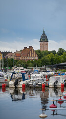 Fototapeta premium canal in strängnäs, sweden