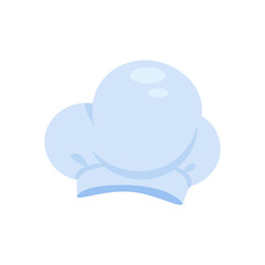 Obraz premium Chef hat. A tall white kitchen hat.