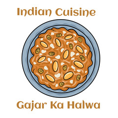 Carrot halwa,gajar ka halwa indian famous sweet made of carrots