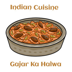 Carrot halwa,gajar ka halwa indian famous sweet made of carrots