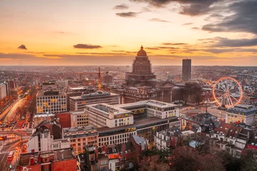Zelfklevend Fotobehang Brussels, Belgium cityscape at Palais de Justice © SeanPavonePhoto