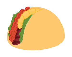 taco flat icon