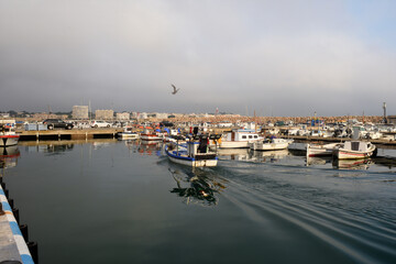 Fototapeta na wymiar fishing port of La Escala, Girona province, Catalonia, Span