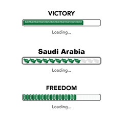 Saudi Arabia flag loading banners