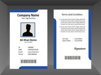 ID Card Design, Student card, Employee card, Best design.