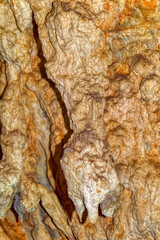 Beautiful internal natural made decorations inside Stopica cave at Zlatibor, Serbia.