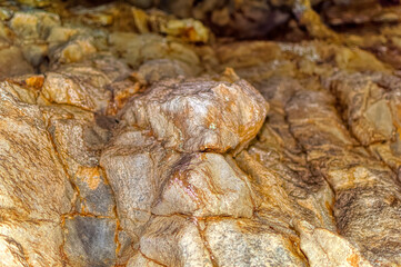 Beautiful internal natural made decorations inside Stopica cave at Zlatibor, Serbia.