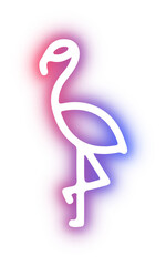Obraz premium Collection of animal neon