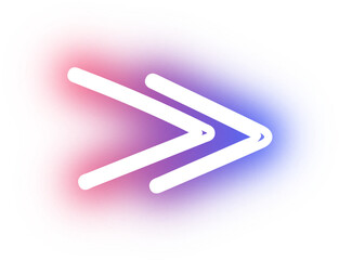 Obraz premium Collection of arrow neon