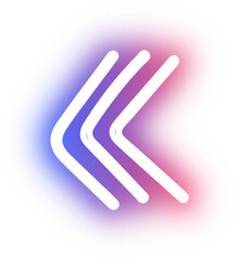 Collection of arrow neon