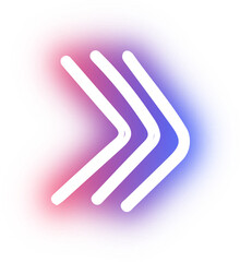 Collection of arrow neon