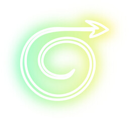 Collection of arrow neon