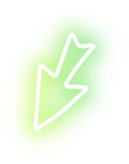 Collection of arrow neon