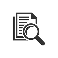 magnifying glass with document