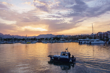 Fototapeta premium puerto de Alcudia,Mallorca, islas baleares, Spain