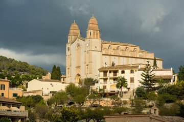 Fototapeta na wymiar parish church of San Juan Bautista, Calvia, Mallorca, Balearic Islands, Spain