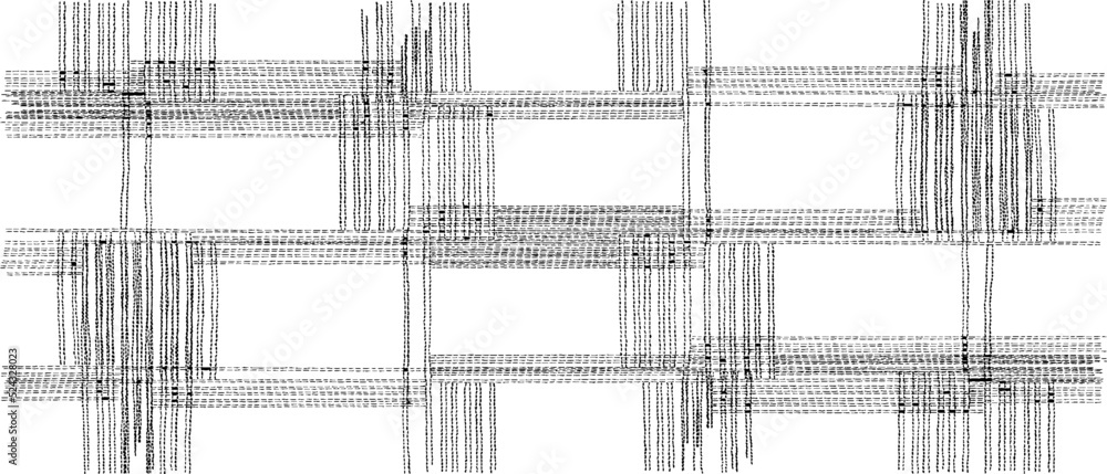 Poster vector fabric texture. distressed texture of weaving fabric. grunge background. abstract halftone ve