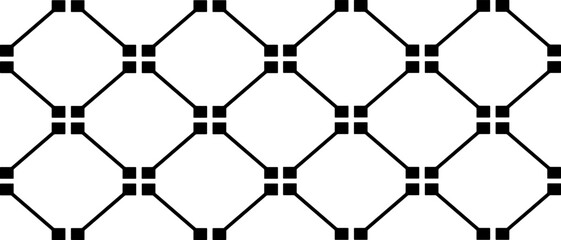 Rough, irregular texture composed of monochrome geometric elements. Overlay distressed grunge background. Abstract vector illustration. Isolated on white background. EPS10