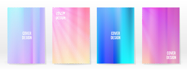 Holographic Poster Set Iridescent Technology Cover