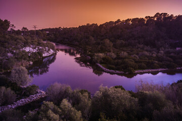 Ses Fonts d´en Alis, Parque natural de Mondrago, Santanyi, Mallorca,Islas Baleares,Spain.