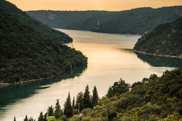 canal de Lim, Limski Kanal, peninsula de Istria, Croacia, europa