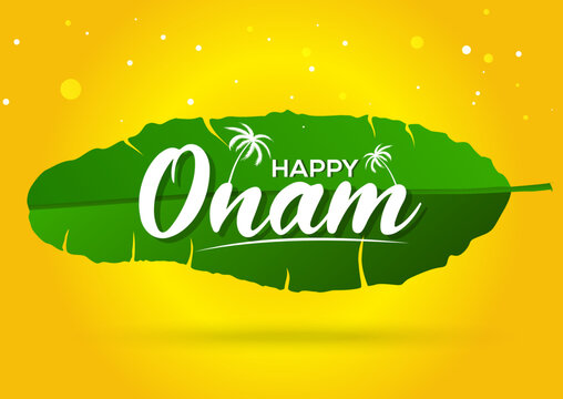 Happy Onam Banner, Logo Design, Sticker, Concept, Greeting Card, Template, Icon, Poster, Unit, Label, Festival Of South India 