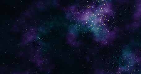 Obraz na płótnie Canvas Nebula background. Galaxy in the universe. 3d rendering. 