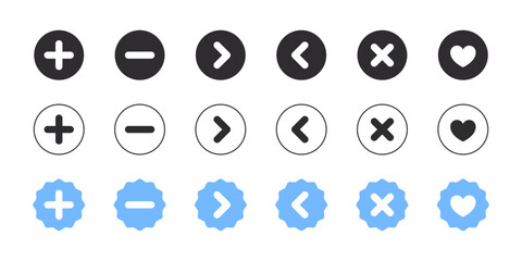Arrow icons. Swipe arrow. Modern simple flat vector pointer signs. Vector illustration