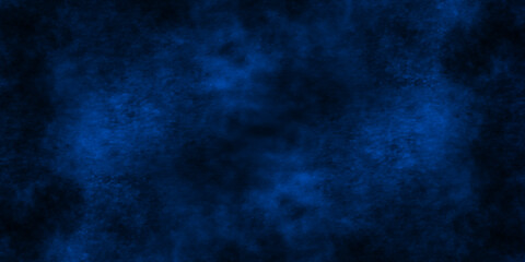 Naklejka premium Abstract navy blue blurry and grainy grunge texture, blue texture with colorful blue smoke, decorative and blurry and grunge blue paper texture, Colorful blue textures for making flyer and poster.